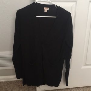 Black cardigan